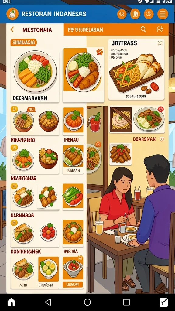 Karakter utama dalam aksi mendebarkan.