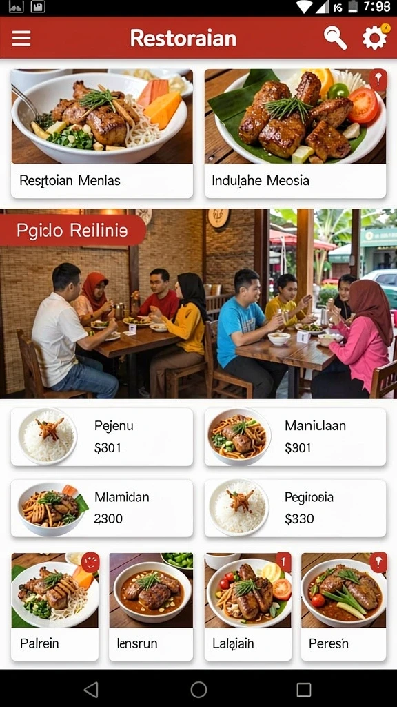 Tampilan antarmuka yang intuitif dan user-friendly.