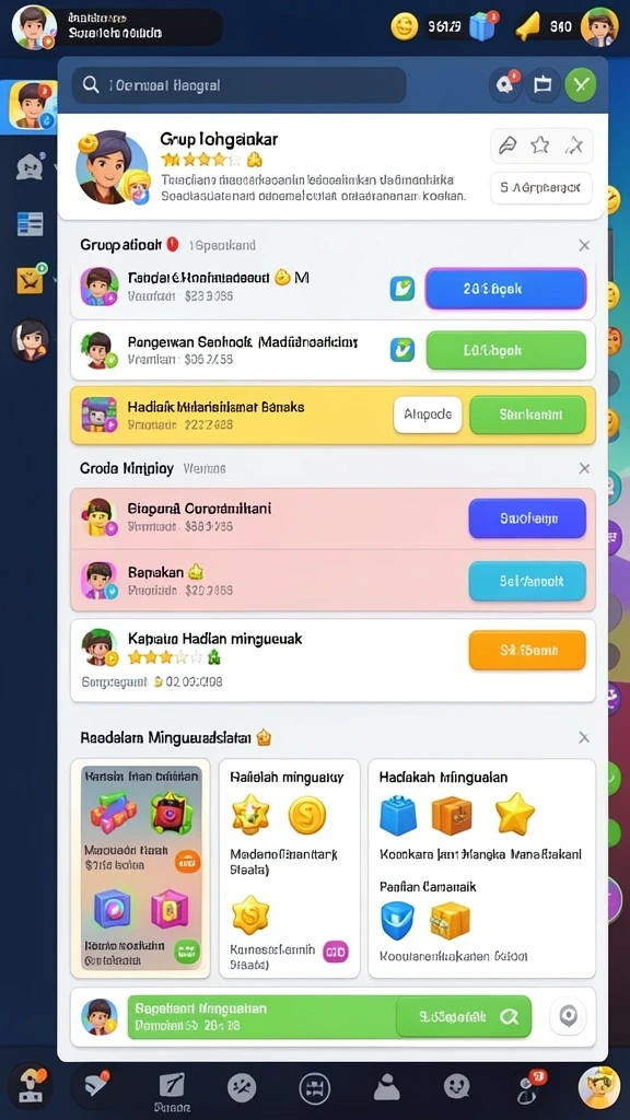 Screenshot menampilkan tampilan awal permainan yang menarik.