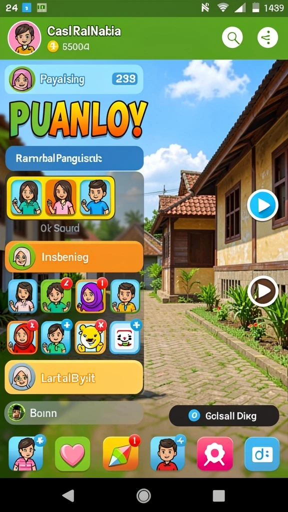 Tangkap layar menunjukkan antarmuka pengguna yang menarik.