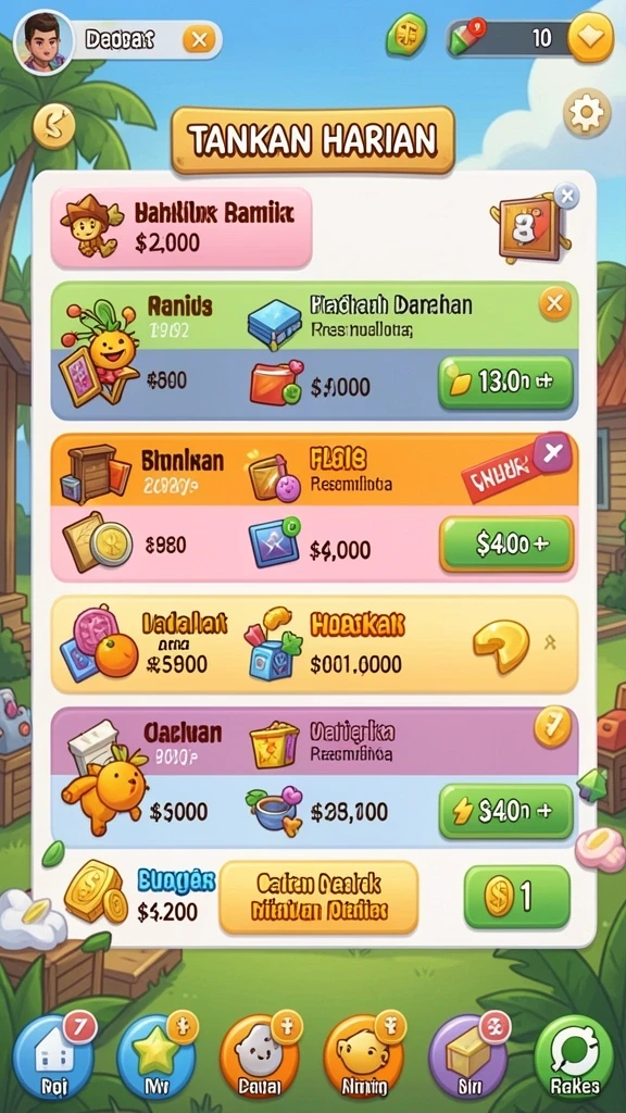 Tampilan awal aplikasi 8II yang menarik.