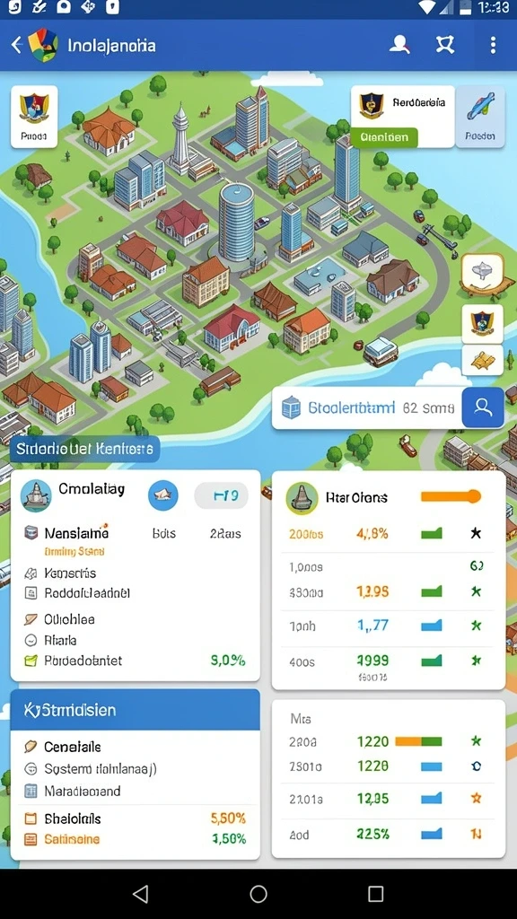 Screenshot menunjukkan berbagai item yang bisa diupgrade.