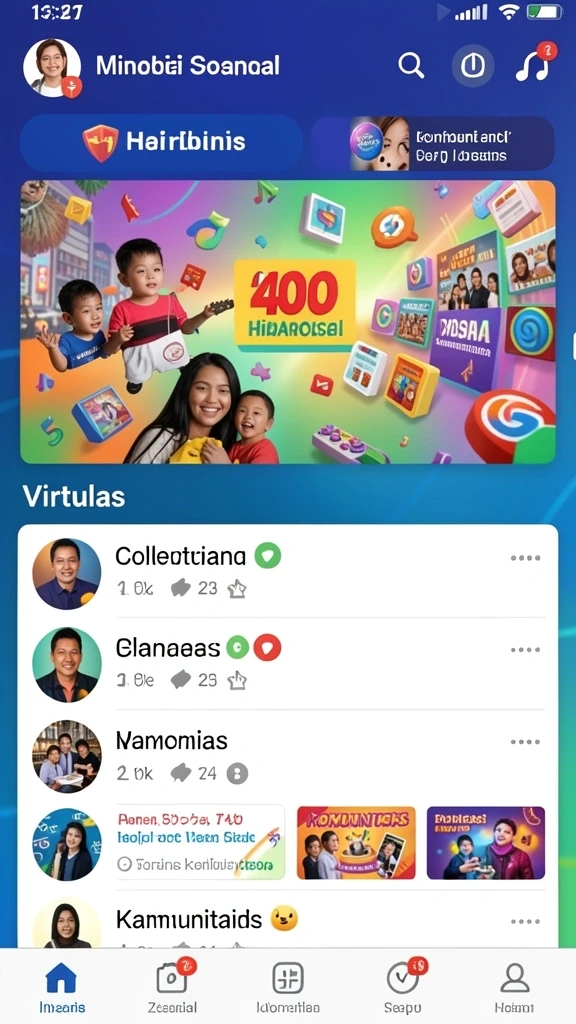 Interaksi multiplayer yang menyenangkan bersama teman.