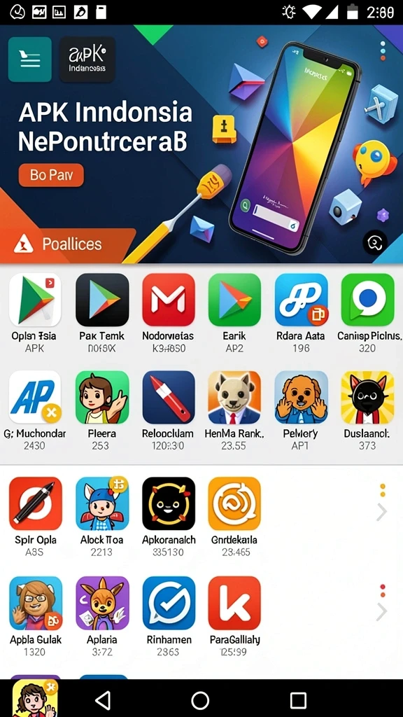 Menu permainan yang beragam dan mudah diakses.