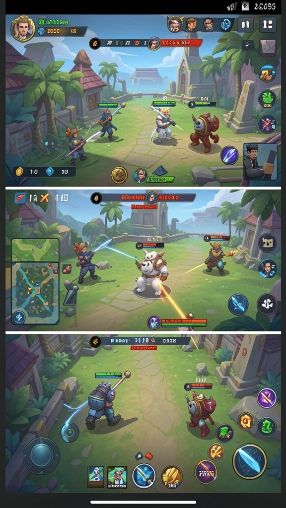 Grafik yang menawan dengan latar belakang yang detail.
