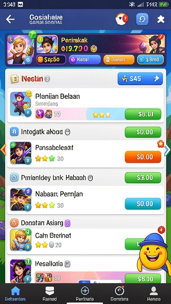 Bonus menarik yang ditawarkan setiap minggu.