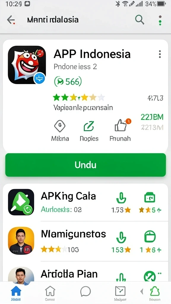 Cuplikan dari level menantang dalam permainan.