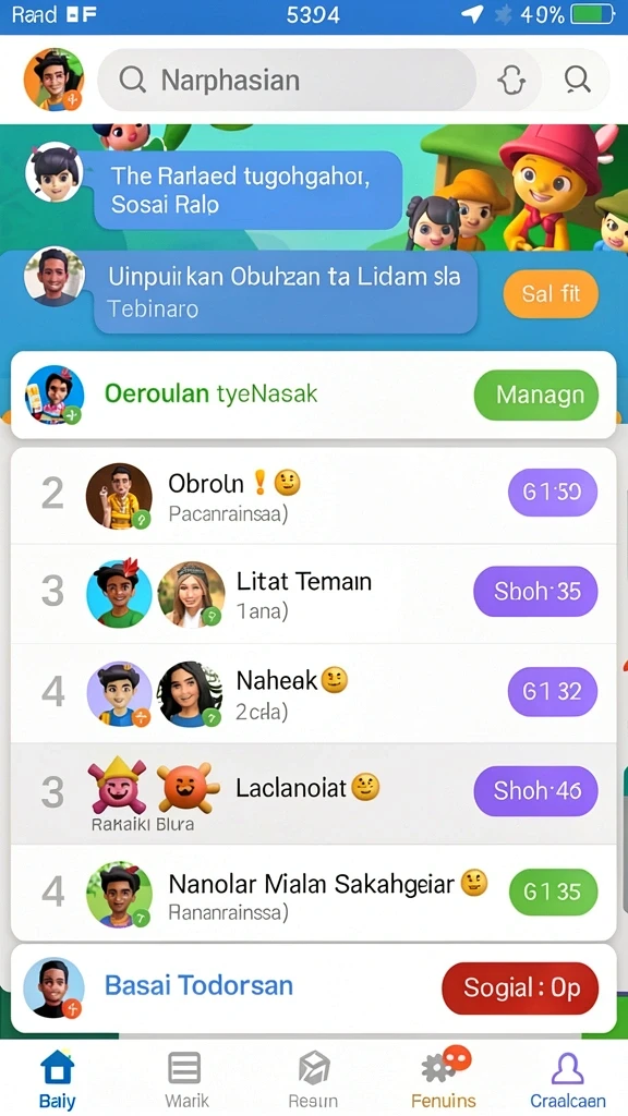 Tampilan halaman utama aplikasi JONITOGEL.