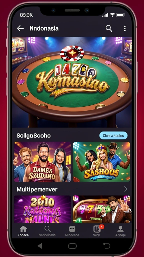 Tangkapan layar dari antarmuka utama LUCKYDF yang menampilkan pilihan permainan.