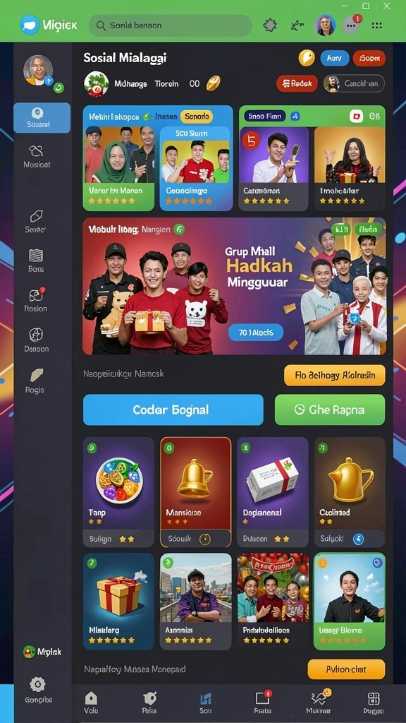 Tampilan antarmuka pengguna yang intuitif dan menarik.