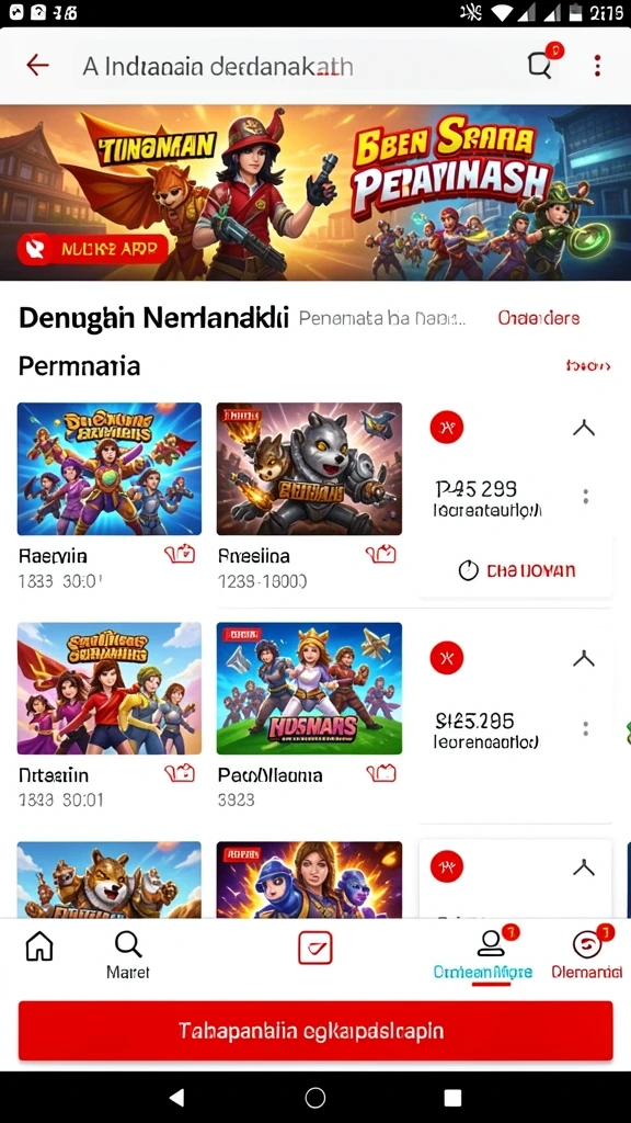 Grafis berkualitas tinggi saat bertarung dalam game.