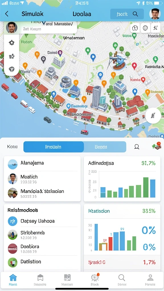 Karakter dengan desain yang menarik.