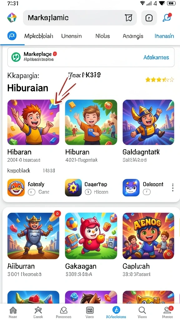 Tampilan awal yang menawan dan mudah dinavigasi.