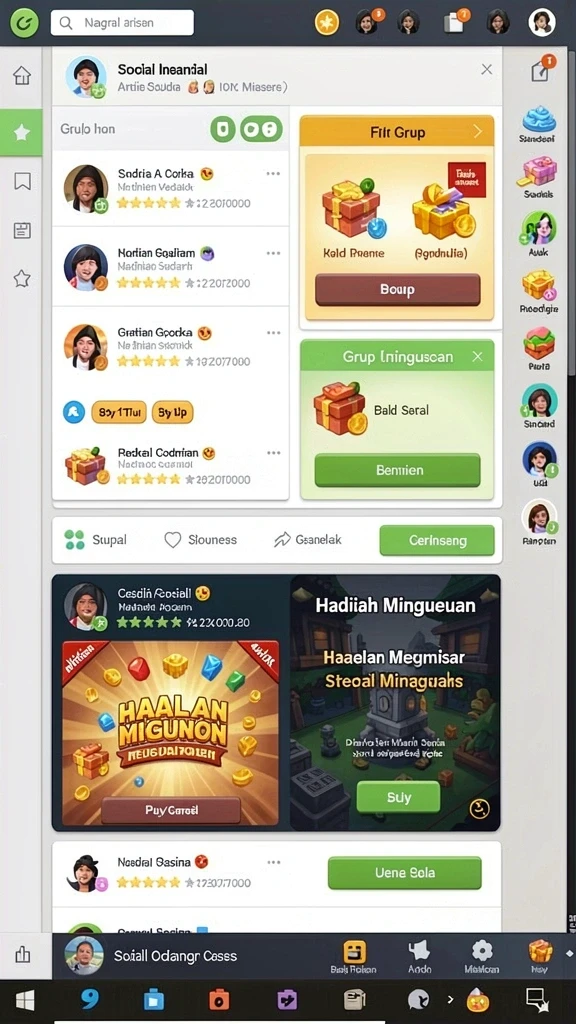 Beragam pilihan permainan yang mengasyikkan.