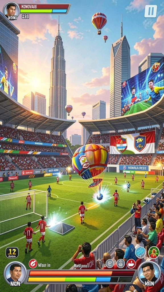 Tangkapan layar memamerkan lingkungan yang menakjubkan dalam game.