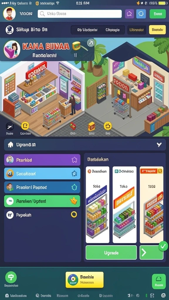 Tangkapan layar yang menunjukkan cuplikan fitur kustomisasi karakter.