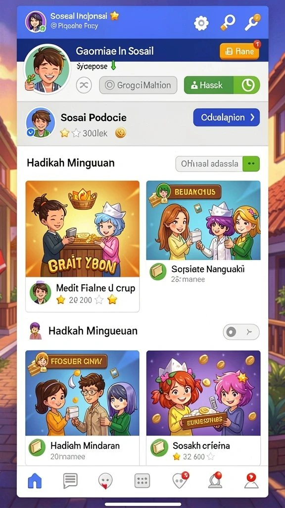 Mode multiplayer yang penuh kompetisi dan keseruan.