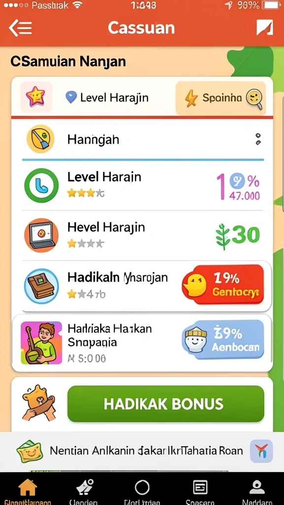 Pengalaman bermain yang seru dan menantang.