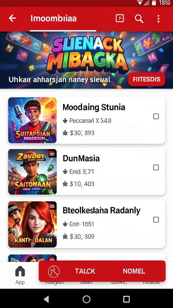 Notifikasi untuk hasil undian dan promosi.