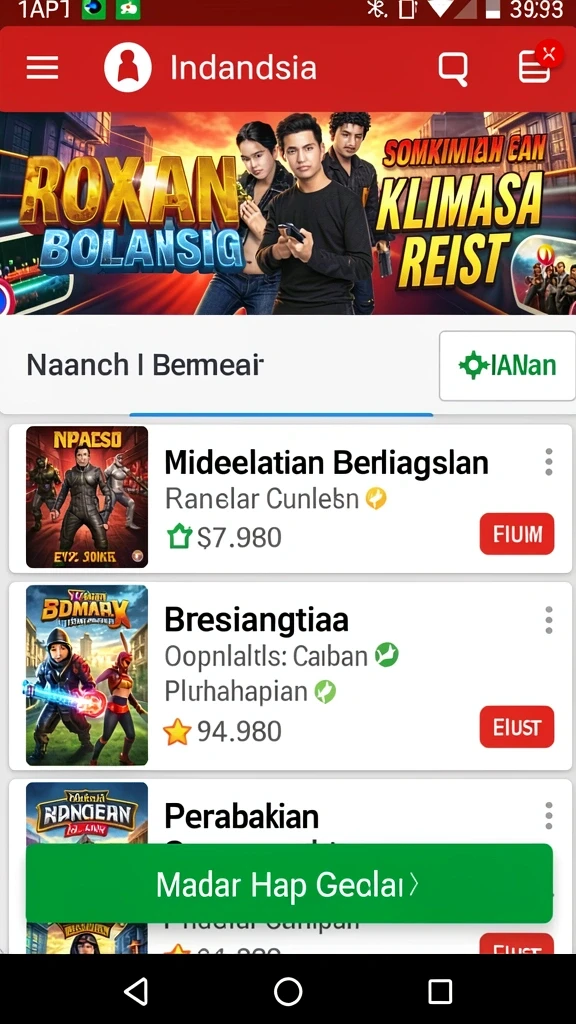 Karakter unik dan beragam untuk dipilih.