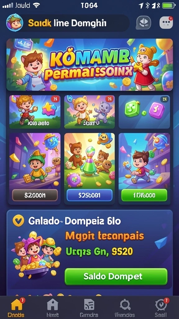 Menu pilihan permainan togel yang beragam.