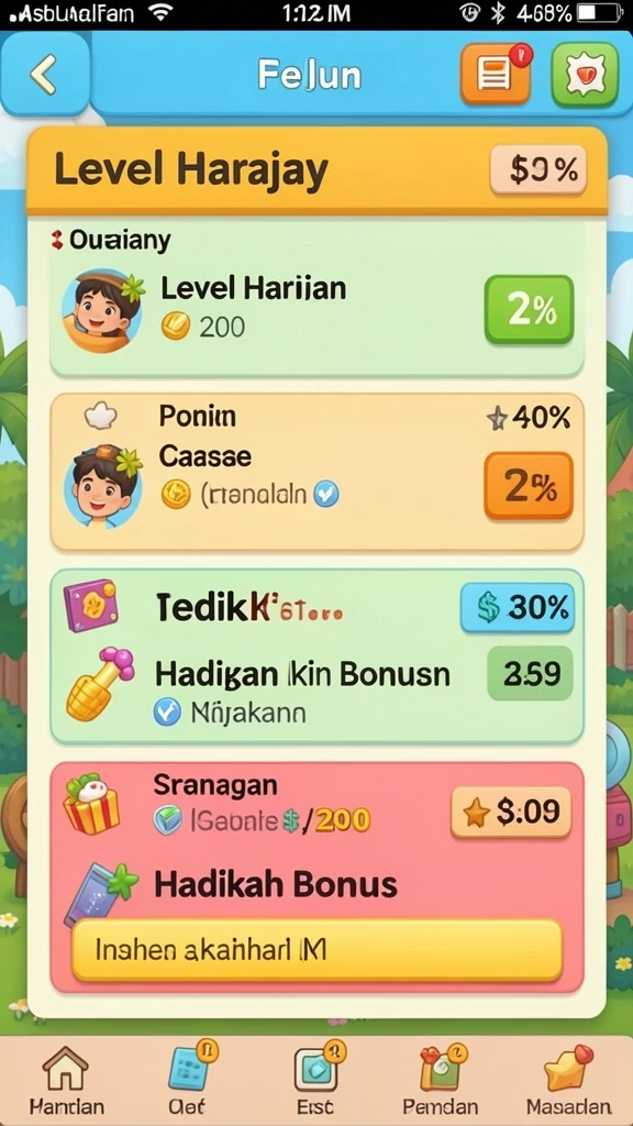 Beragam mode permainan yang menyenangkan dan menantang.