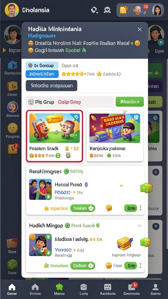 Karakter dengan desain unik dan variasi yang beragam.